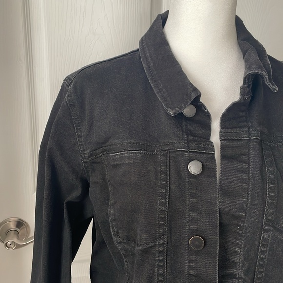 Calvin Klein Jeans Black Denim Jacket - Picture 3 of 8